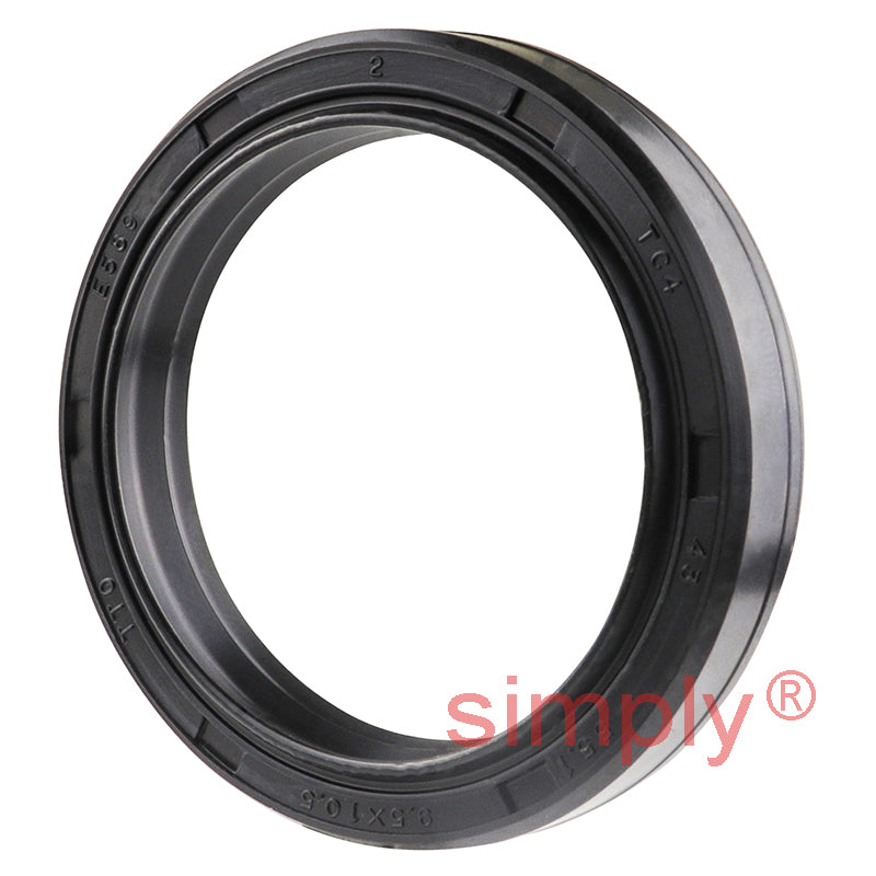 43x55.1x9.5TC4/10.5 Metric Fork and Damper Nitrile Rubber Oil Seal with Extra Internal Sealing Profile and Raised Outer Sealing Band on Outside Diameter