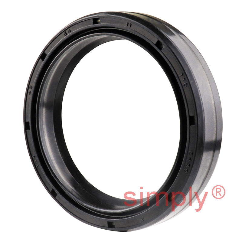 43x54x11TC4 Metric Fork and Damper Nitrile Rubber Oil Seal with Extra Internal Sealing Profile and Raised Outer Sealing Band on Outside Diameter