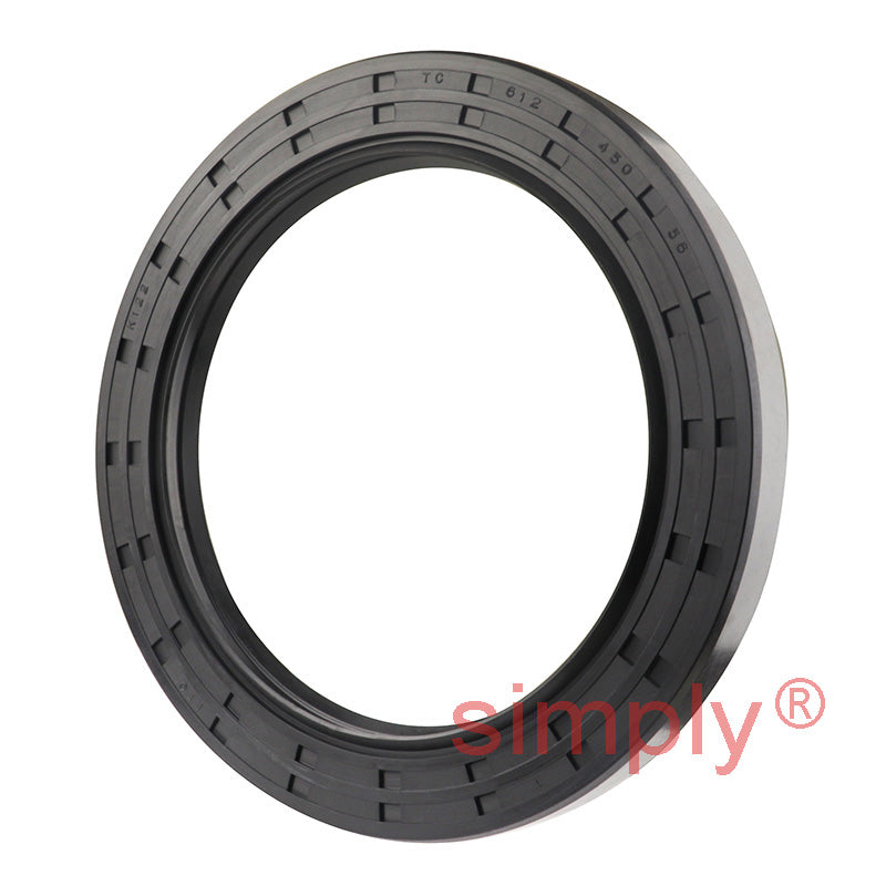 4.5x6.12x0.56 inch Nitrile Rubber Double Lip Rotary Shaft Oil Seal with Garter Spring R23 / TC Style