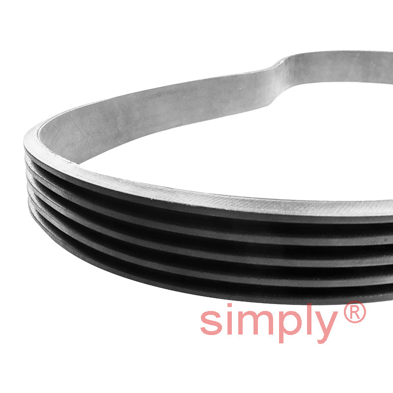 Major Brand 3V670 Wrapped Banded Belt with 5 Ribs