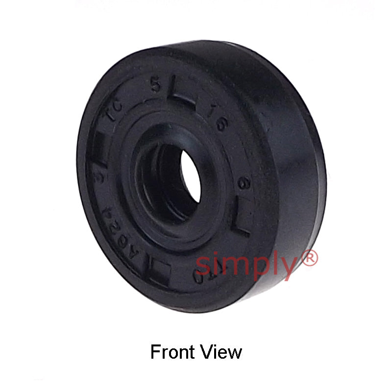 5x16x6mm Nitrile Rubber Double Lip Rotary Shaft Oil Seal with Garter Spring TC / R23