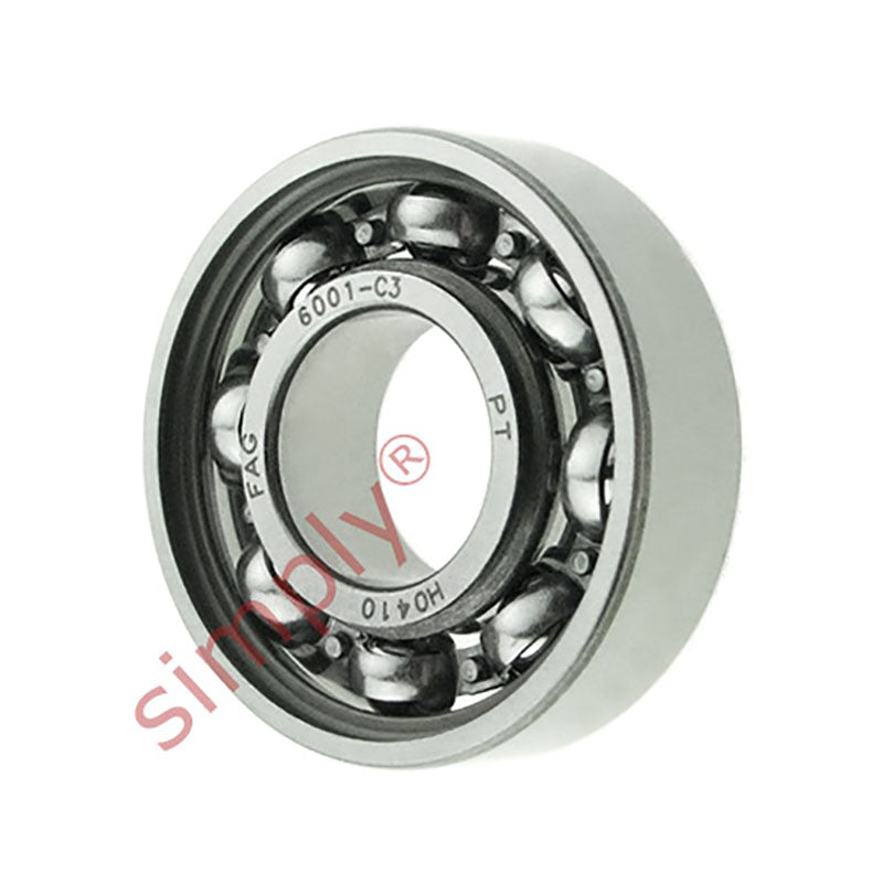 FAG 6001C3 Open Deep Groove Ball Bearing 12x28x8mm