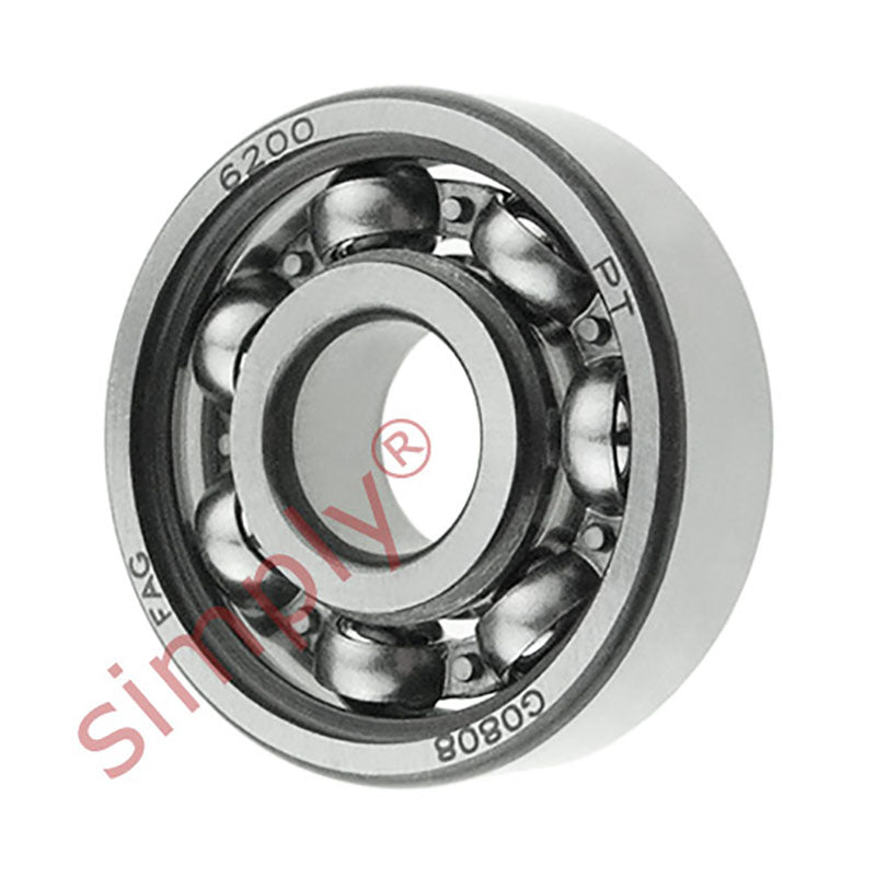 FAG 6200 Open Deep Groove Ball Bearing 10x30x9mm