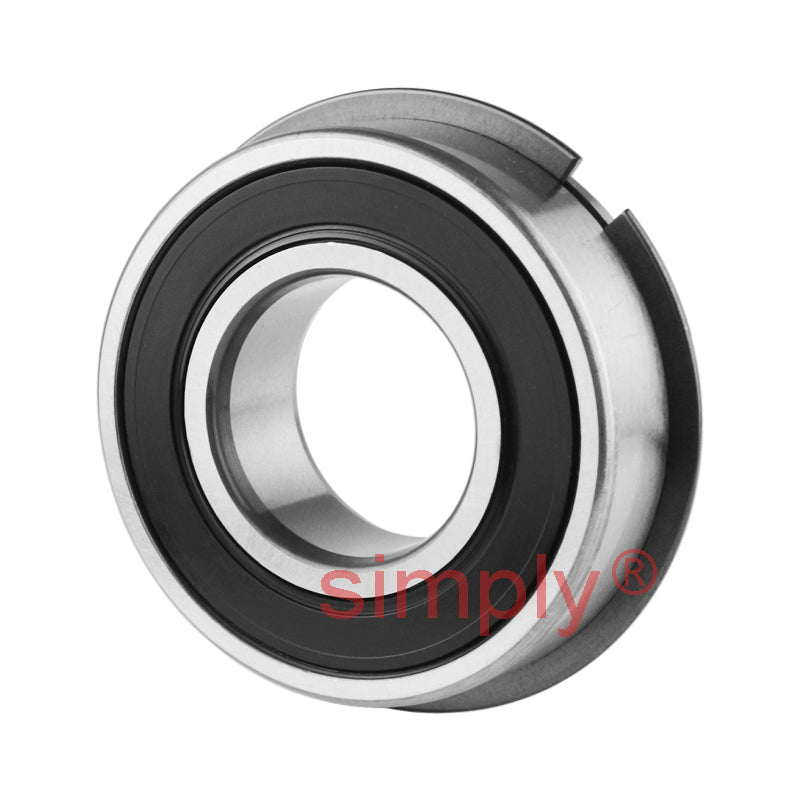 Major Branded 62052RSNR Rubber Sealed Snap Ring Deep Groove Ball Bearing 25x52x15mm 