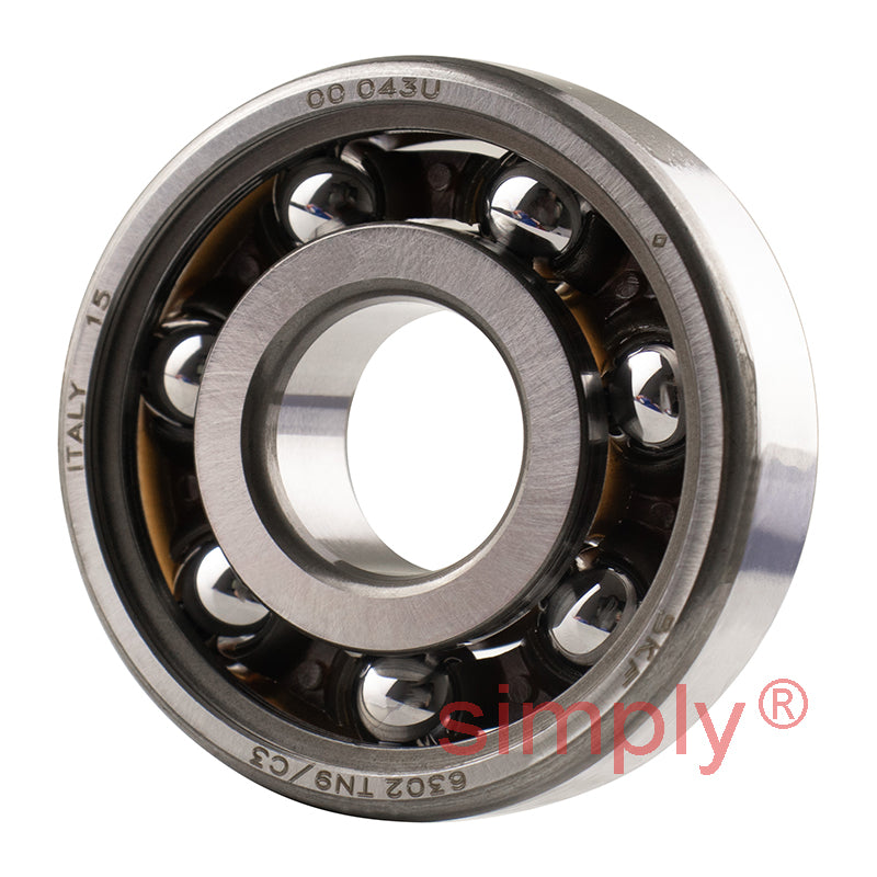 Major Branded 6302TN9C3 Open Deep Groove Ball Bearing 15x42x13mm