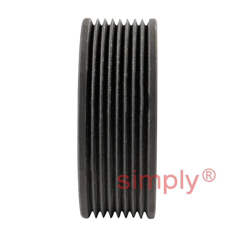 63J08 Tapered Bore Polyvee Belt Pulley 63mm Pitch Diameter 8 Grooves
