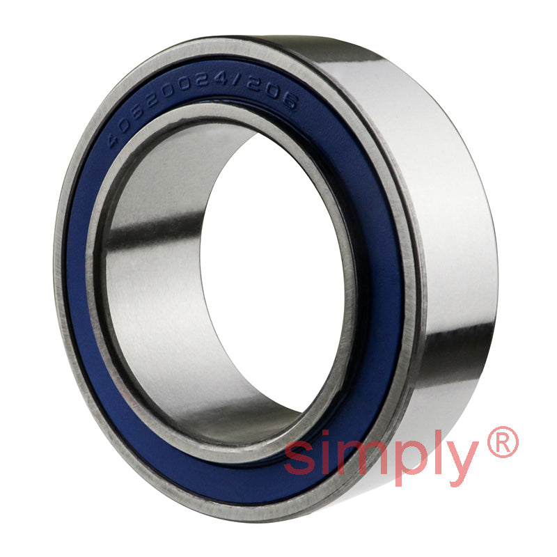 6559469 Major Branded Rubber Sealed Air Conditioner Double Row Deep Groove Ball Bearing 40x62x20.625mm