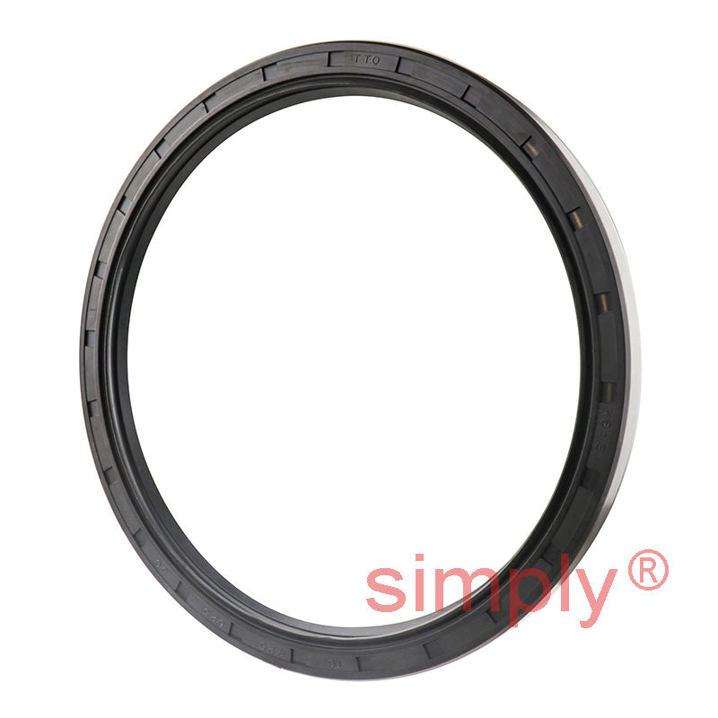 6.25x7.25x0.5 inch Nitrile Rubber Double Lip Rotary Shaft Oil Seal with Garter Spring R23 / TC Style