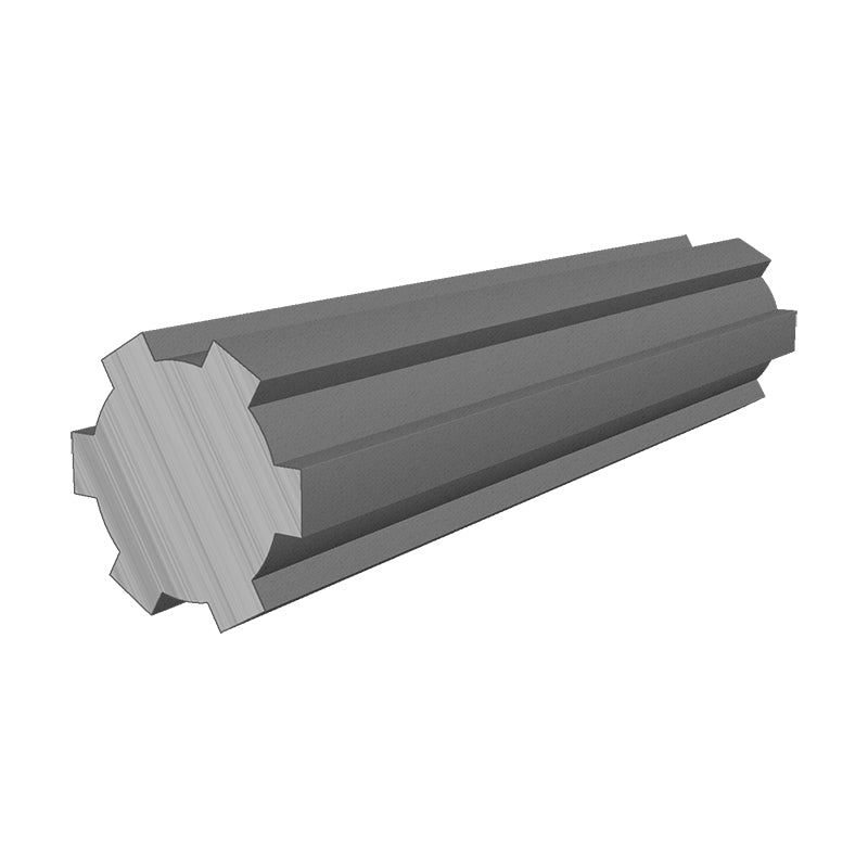 Major Brand SPS22X18X5/1 Metric Steel Splined Shaft with 6 Splines 18x22x1000mm - Allow 2-3 Days