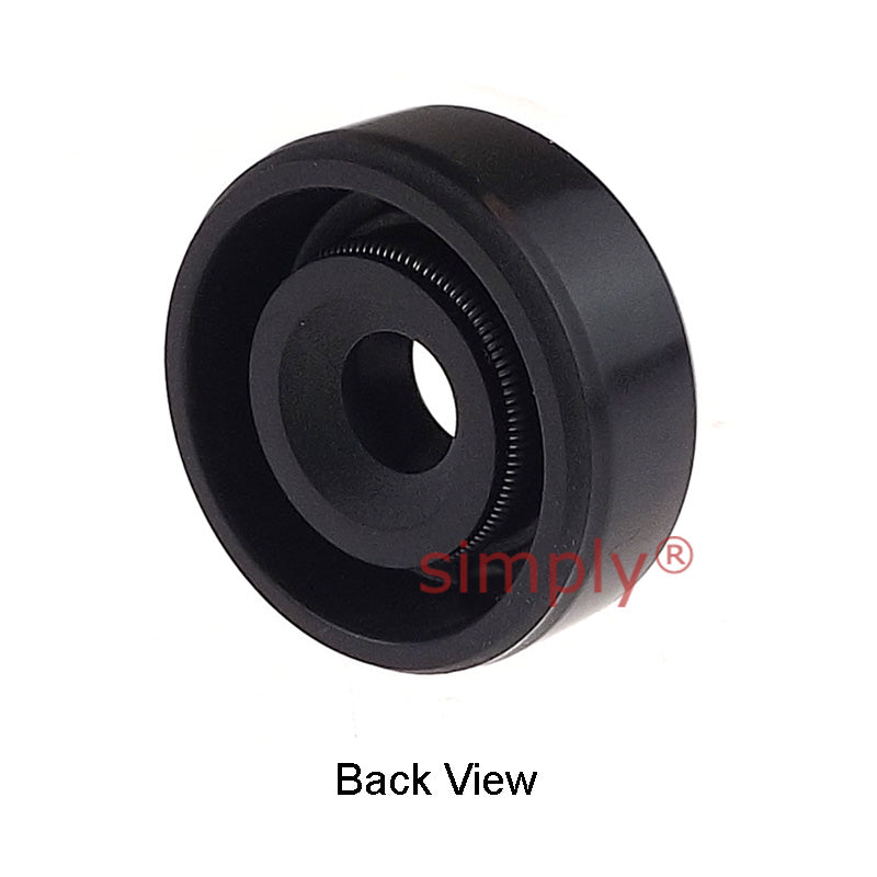 6x19x7mm Nitrile Rubber Double Lip Rotary Shaft Oil Seal with Garter Spring TC / R23