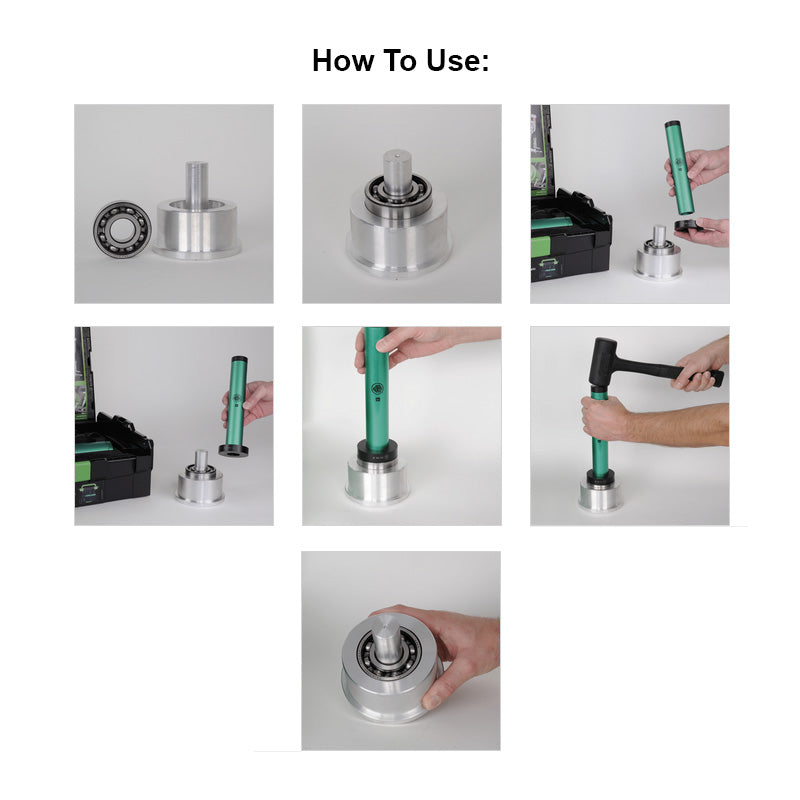 KUKKO Series K71-L Bearing Fitting Tool Kit - Light Out on Field Model