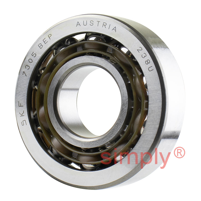 SKF 7305BEP Single Row Angular Contact Ball Bearing 25x62x17mm