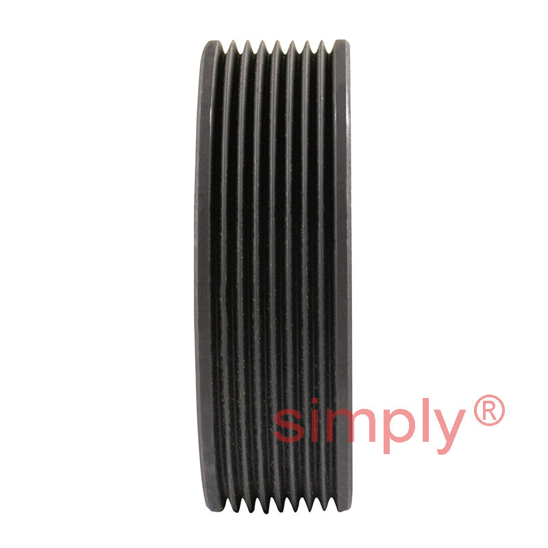 75J08 Tapered Bore Polyvee Belt Pulley 75mm Pitch Diameter 8 Grooves