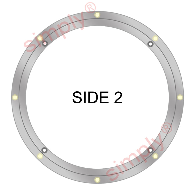 800mm Round Lazy Susan Rotating Aluminium Turntable Bearing