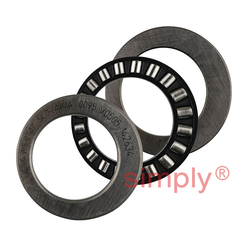 Major Brand 81107TN Cylindrical Roller Thrust Bearing with Nylon Cage 35x52x12mm