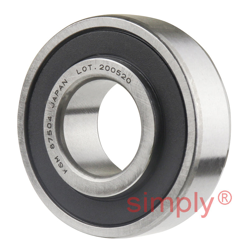FAG 87504 Deep Groove Ball Bearing with Extended Inner Ring Felt Front Seal and Steel Back Seal 20x47x15.88mm