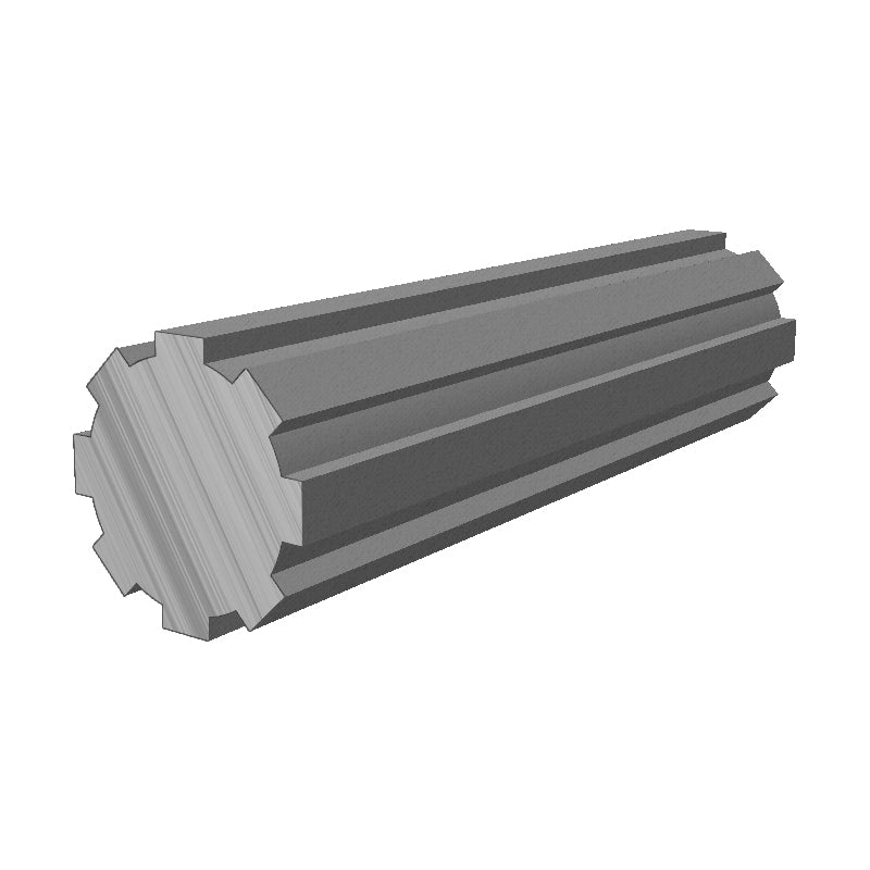 Major Brand SPS38X32X6/1 Metric Steel Splined Shaft with 8 Splines 32x38x1000mm - Allow 2-3 Days