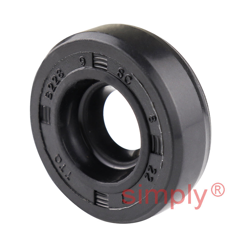8x22x7mm Nitrile Rubber Single Lip Rotary Shaft Oil Seal with Garter Spring SC / R21