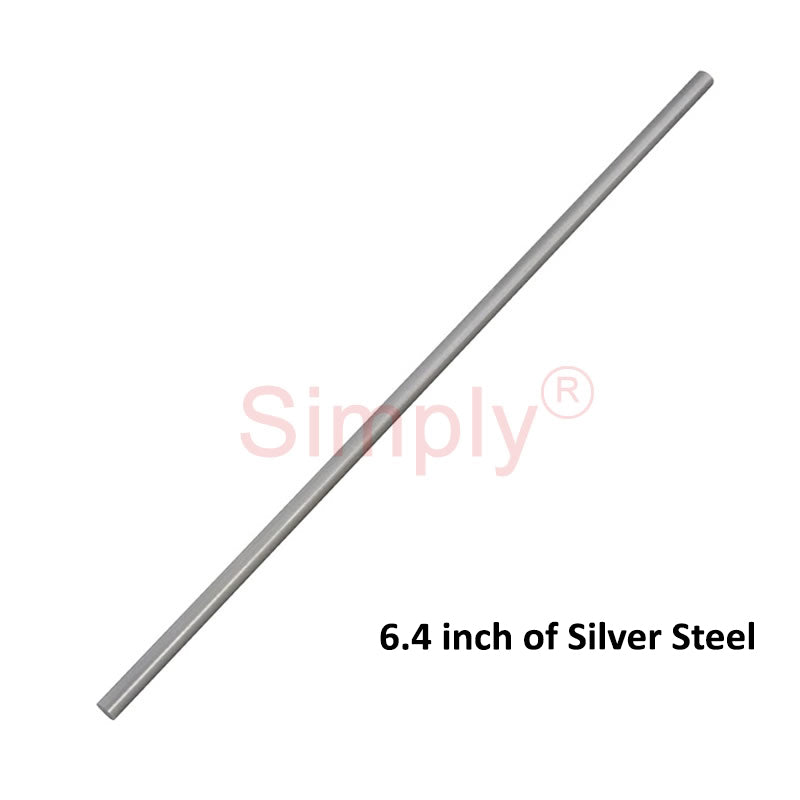 1/4 inch Diameter Silver Steel Round Bar - 6.4 inch