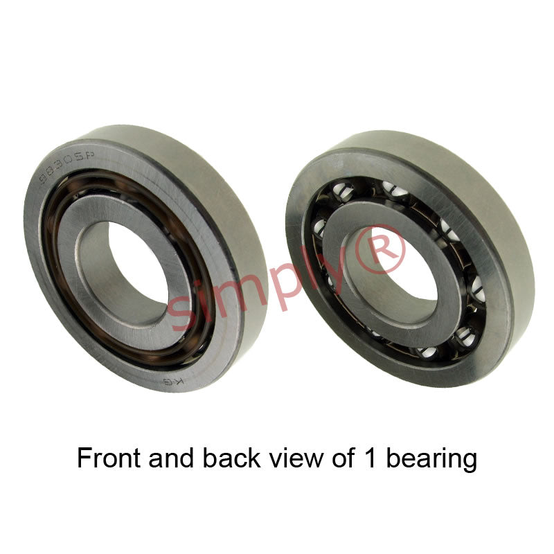 KG Brand 98305P Deep Groove Ball Bearing 25x62x12mm