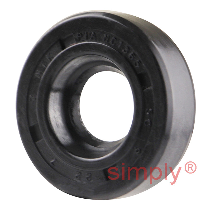 9x22x7mm Nitrile Rubber Single Lip Rotary Shaft Oil Seal with Garter Spring SC / R21