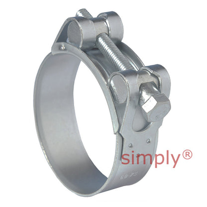 JSC073MS Zinc Plated Steel Jubilee Superclamp Clip Adjustment Range 68mm-73mm Band Width 25mm