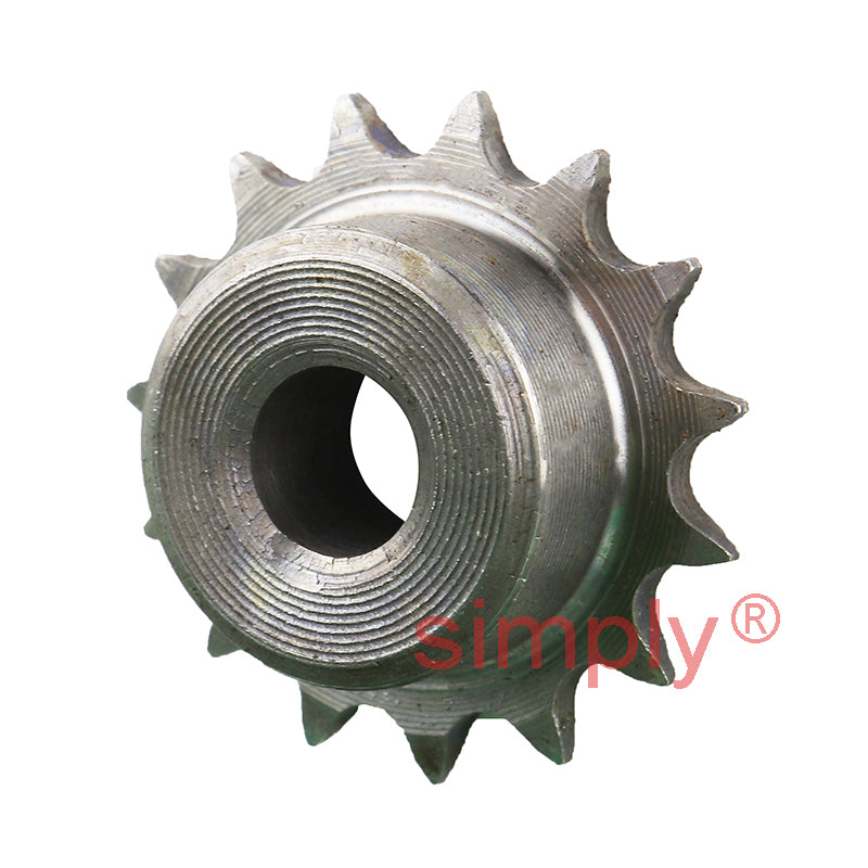 15 Tooth 04B Simplex Pilot Bore Sprocket for 6mm Pitch Chain