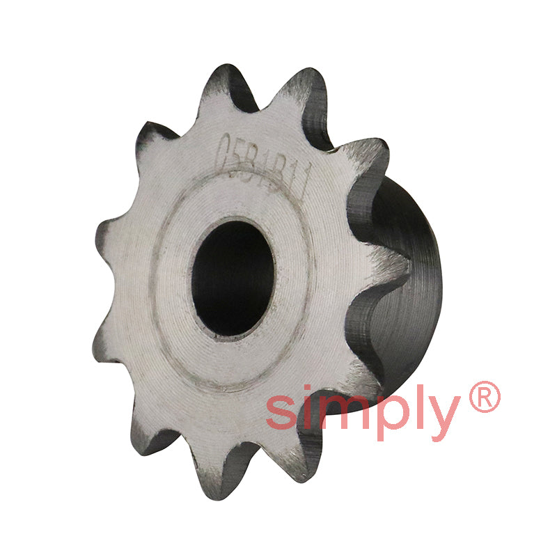 11 Tooth 05B Simplex Pilot Bore Sprocket for 8mm Pitch Chain