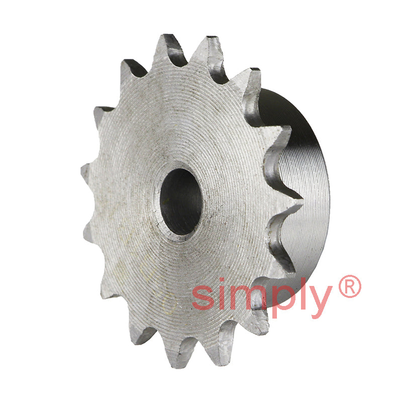 15 Tooth 05B Simplex Pilot Bore Sprocket for 8mm Pitch Chain