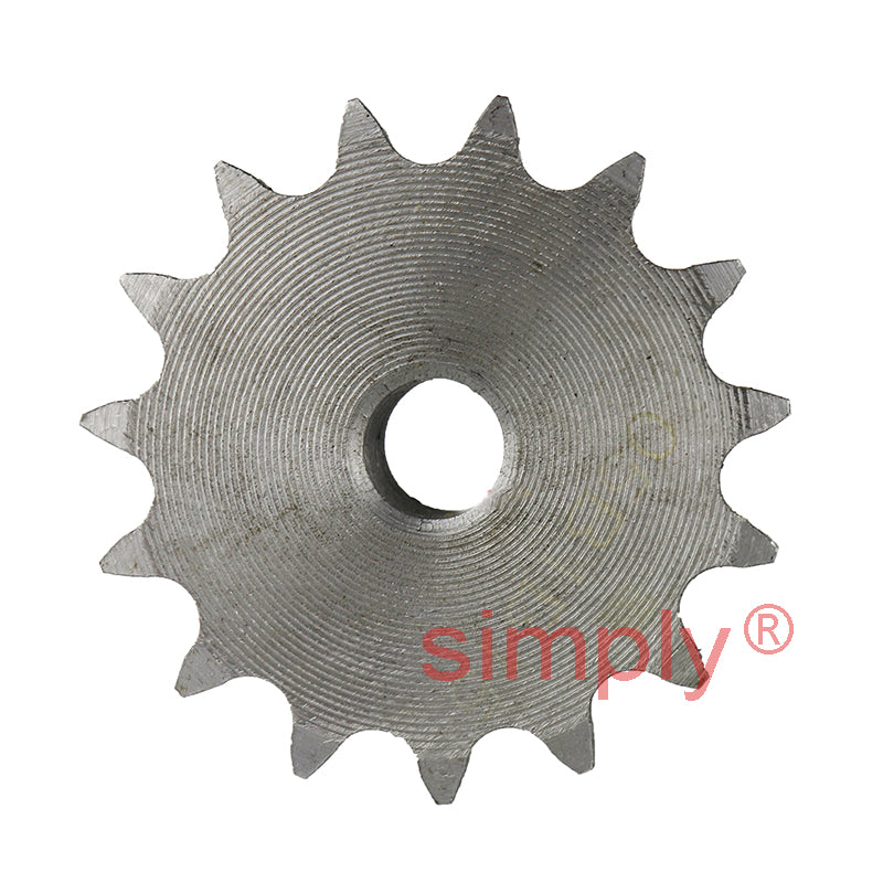 15 Tooth 05B Simplex Pilot Bore Sprocket for 8mm Pitch Chain