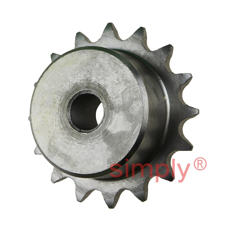 16 Tooth 05B Simplex Pilot Bore Sprocket for 8mm Pitch Chain