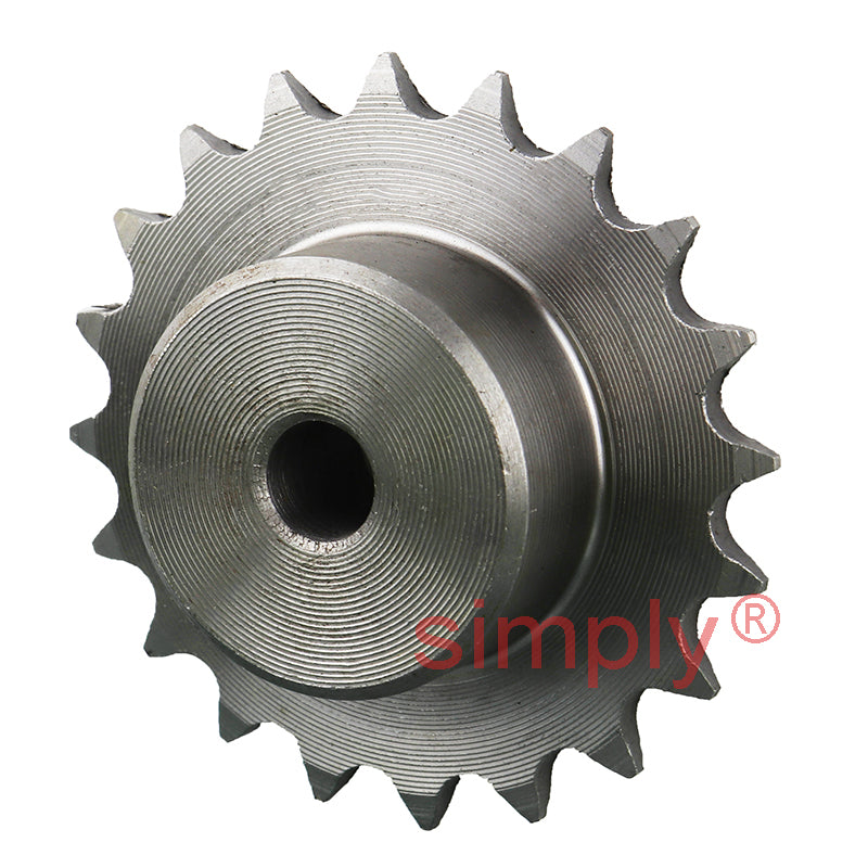 20 Tooth 05B Simplex Pilot Bore Sprocket for 8mm Pitch Chain