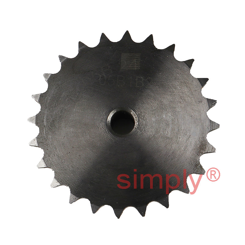 24 Tooth 05B Simplex Pilot Bore Sprocket for 8mm Pitch Chain