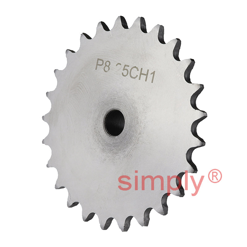 25 Tooth 05B Simplex Pilot Bore Sprocket for 8mm Pitch Chain