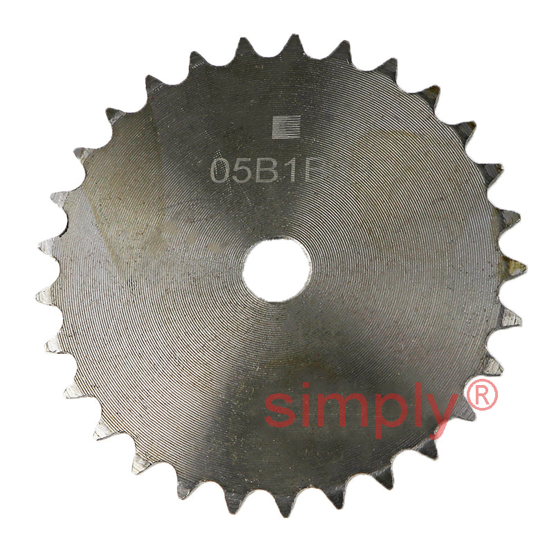 29 Tooth 05B Simplex Pilot Bore Sprocket for 8mm Pitch Chain