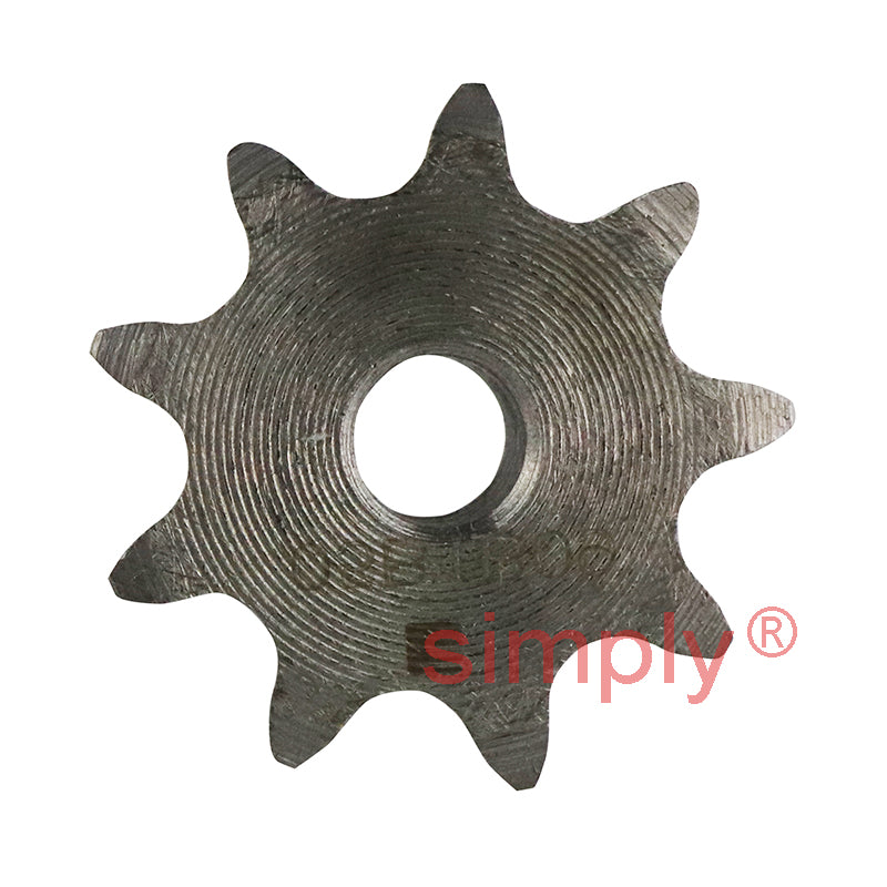 9 Tooth 05B Simplex Pilot Bore Sprocket for 8mm Pitch Chain