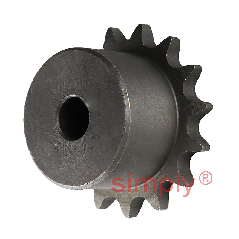 15 Tooth 06B Simplex Pilot Bore Sprocket for 3/8 inch Pitch Chain