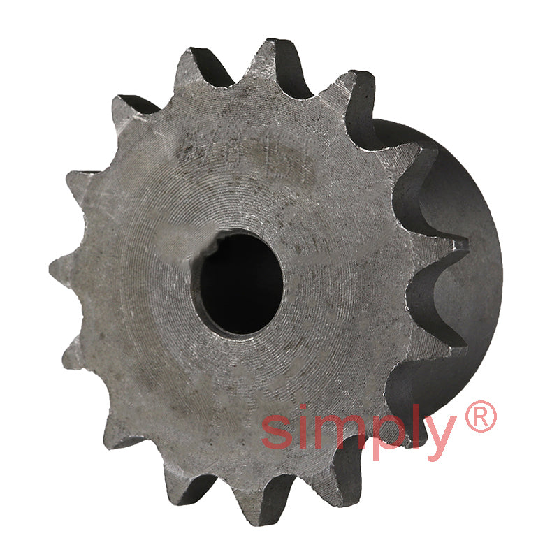 15 Tooth 06B Simplex Pilot Bore Sprocket for 3/8 inch Pitch Chain