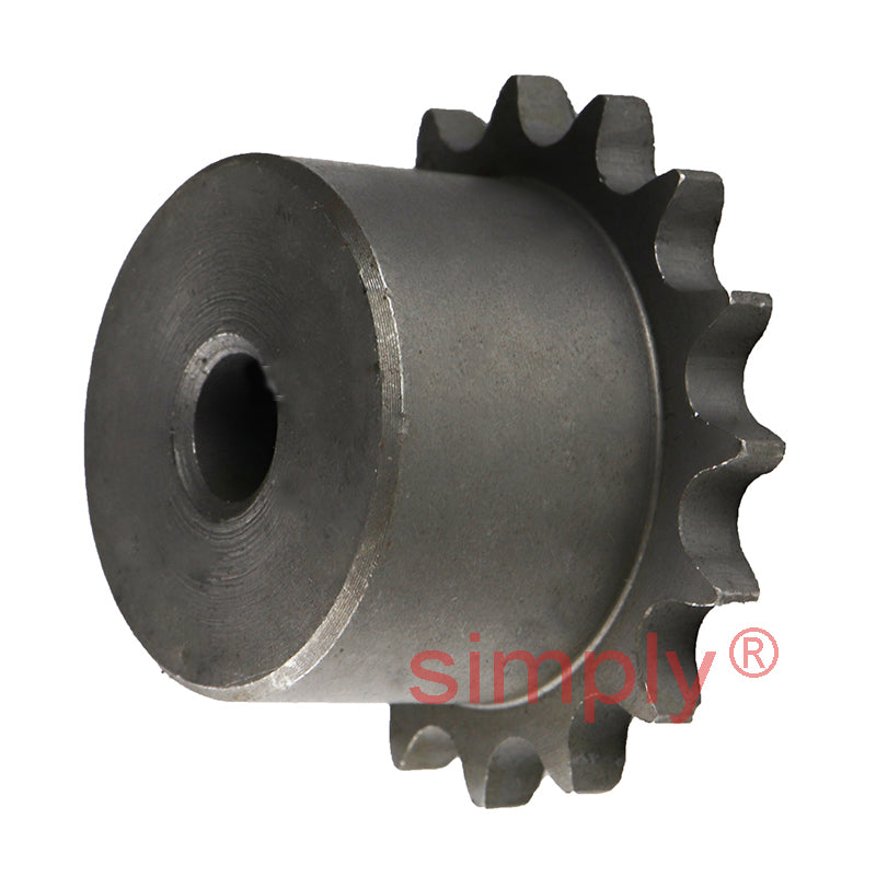 16 Tooth 06B Simplex Pilot Bore Sprocket for 3/8 inch Pitch Chain