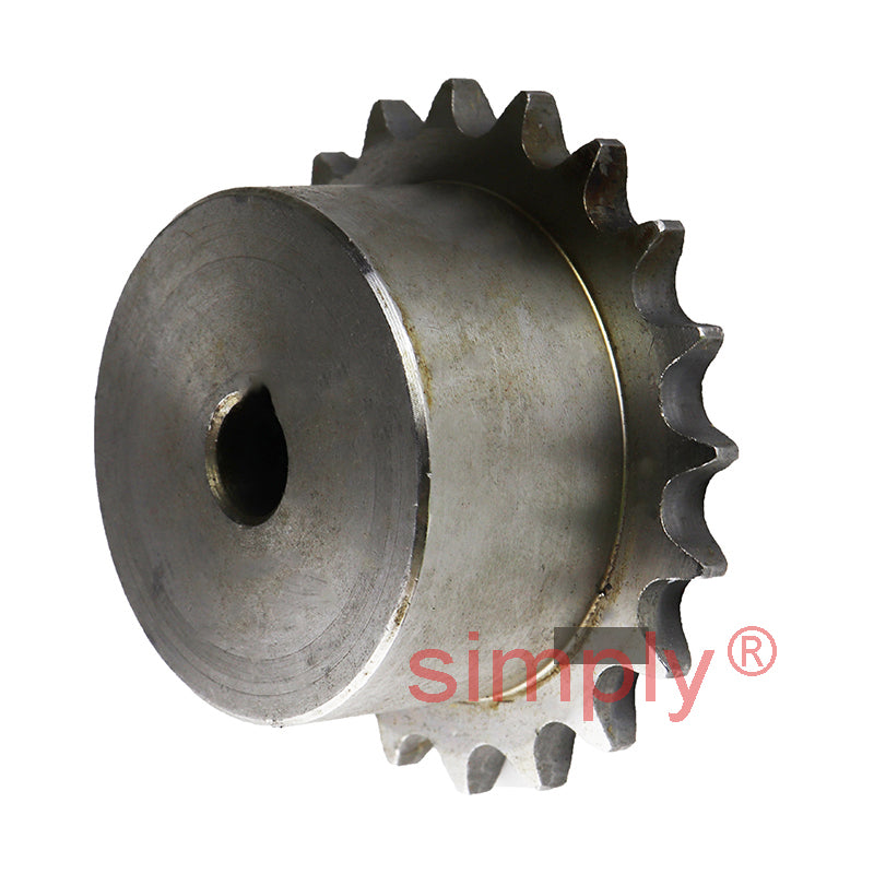 21 Tooth 06B Simplex Pilot Bore Sprocket for 3/8 inch Pitch Chain