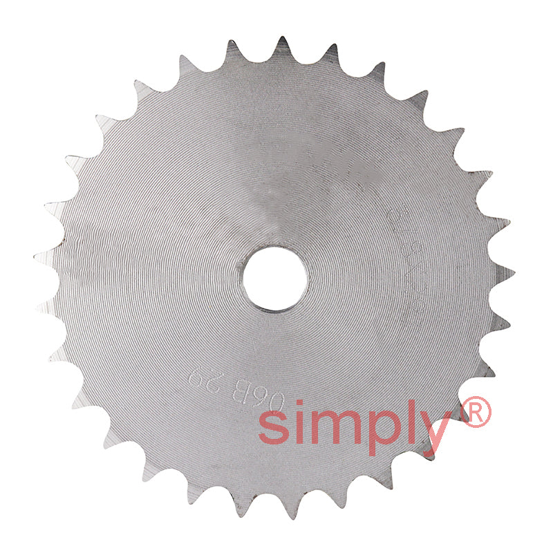 29 Tooth 06B Simplex Pilot Bore Sprocket for 3/8 inch Pitch Chain