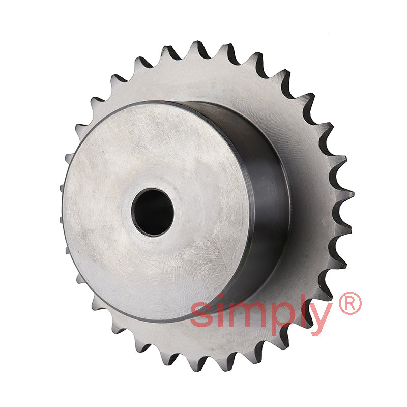 30 Tooth 06B Simplex Pilot Bore Sprocket for 3/8 inch Pitch Chain