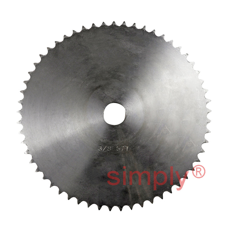 57 Tooth 06B Simplex Pilot Bore Sprocket for 3/8 inch Pitch Chain