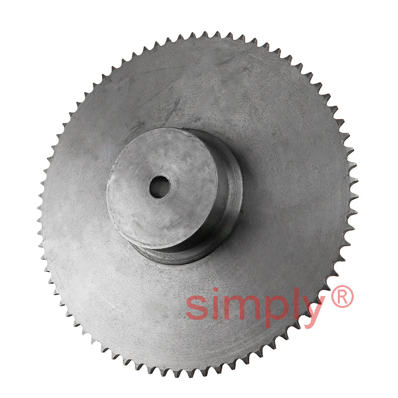 76 Tooth 06B Simplex Pilot Bore Sprocket for 3/8 inch Pitch Chain