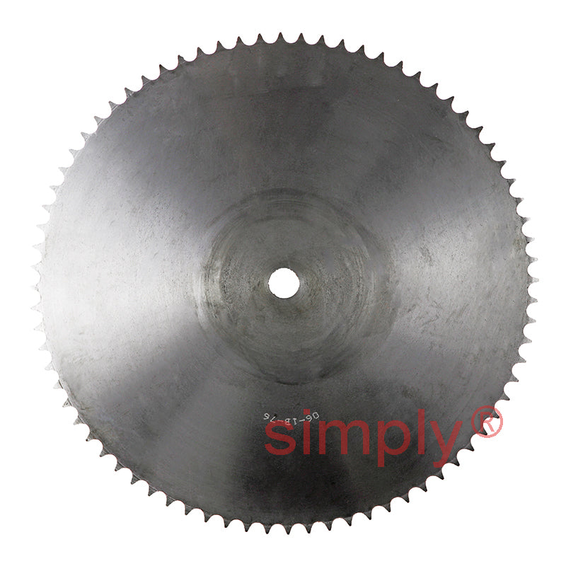 76 Tooth 06B Simplex Pilot Bore Sprocket for 3/8 inch Pitch Chain