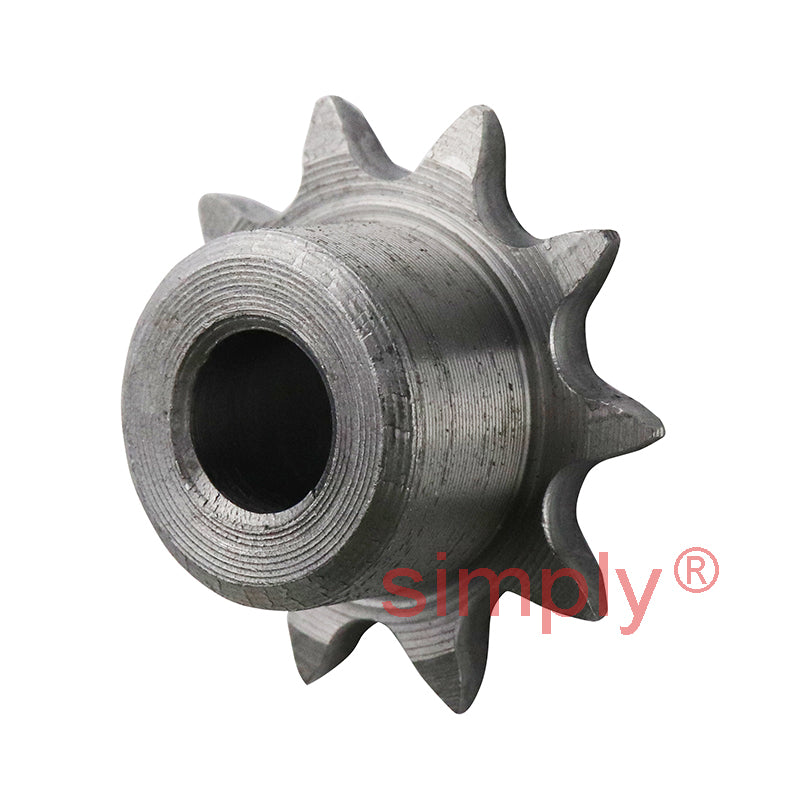 9 Tooth 06B Simplex Pilot Bore Sprocket for 3/8 inch Pitch Chain