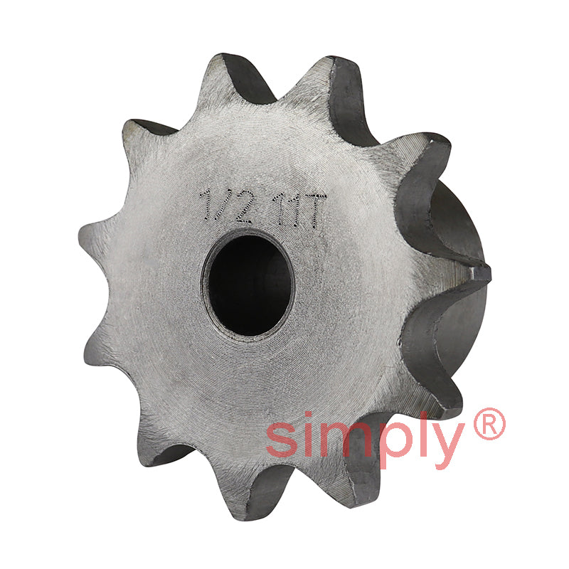 11 Tooth 08B Simplex Pilot Bore Sprocket for 1/2 inch Pitch Chain