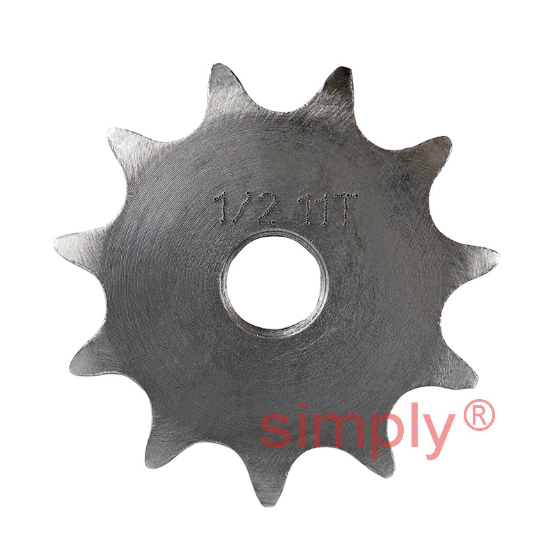 11 Tooth 08B Simplex Pilot Bore Sprocket for 1/2 inch Pitch Chain