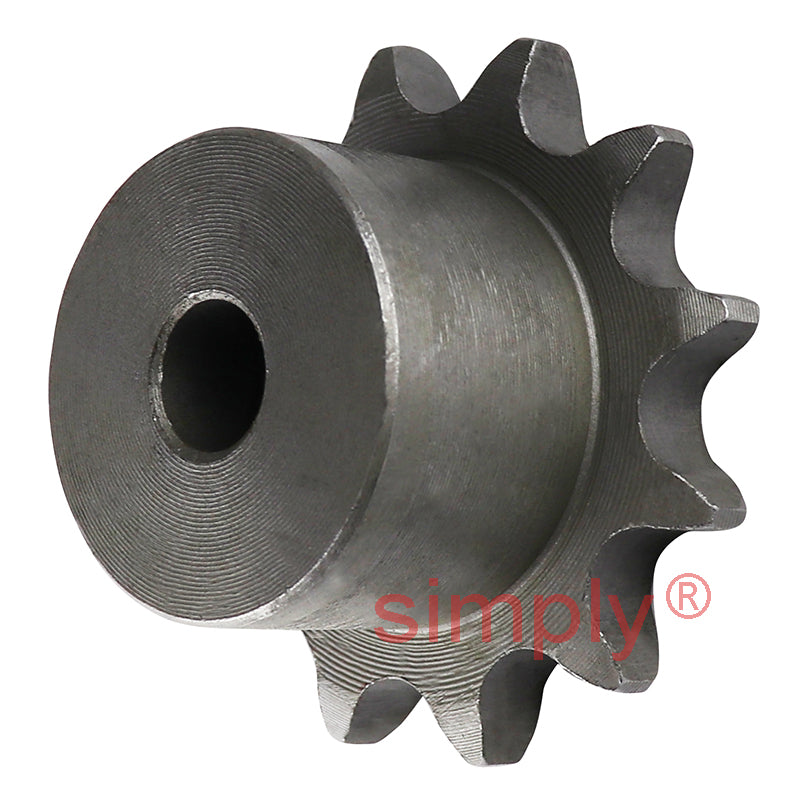 12 Tooth 08B Simplex Pilot Bore Sprocket for 1/2 inch Pitch Chain