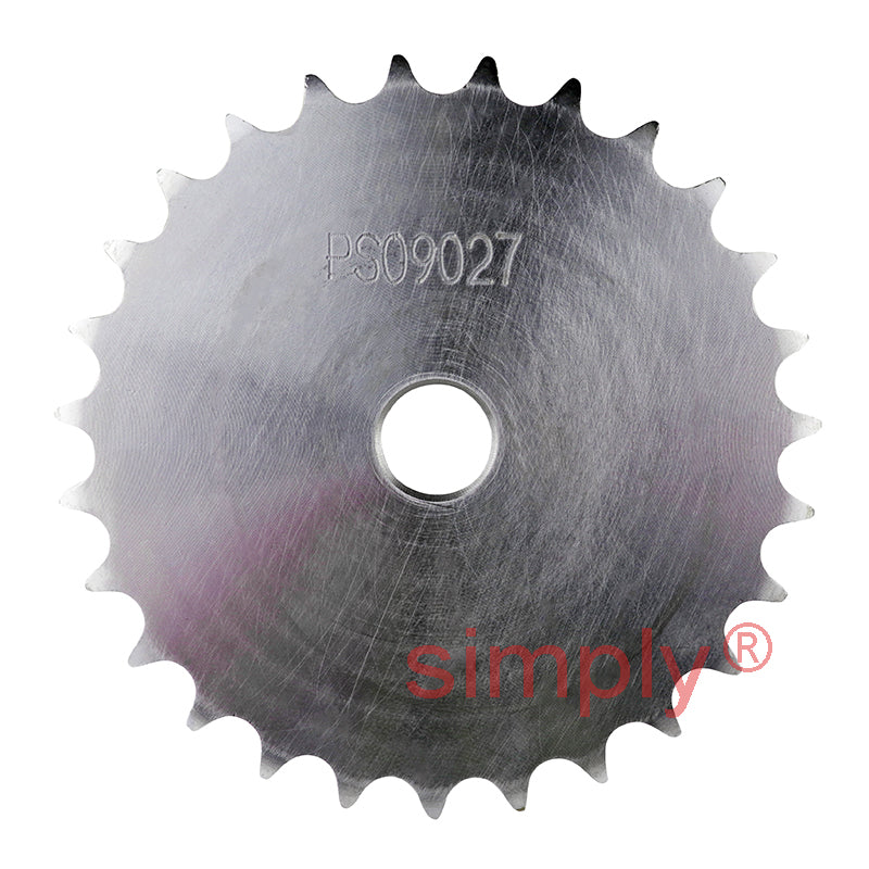 27 Tooth 08B Simplex Pilot Bore Sprocket for 1/2 inch Pitch Chain